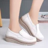 Women Flat Platform Loafers Ladies Elegant Suede Leather Moccasins Shoes Woman Slip On Moccasin Women's Blue Casual Shoes - Image 4