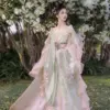 Fairy Han Fu Chinese Hanfu Dress Women's Embroidery Large Sleeve Shirt Hanfu Set Carnival Fairy Cosplay Dress Hanfu Dance Dress