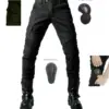 Motorcycle Riding Jeans Anti-fall Pants Protective Pants 06 Black Green trousers Send Protective Gear Men