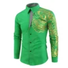 2024 Men's Brand Shirt Men's Luxury Gold High Quality Long Sleeve Shirt Business White Black Men Dress Prom Social Print Shirts - Image 4
