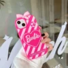 Fashion Barbie Love Bracket Function Phone Case For iPhone 15 14 13 12 11 Pro Max Finger Ring Holder Soft Silicone Coque Fundas - Image 3
