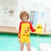 TAKARA TOMY Pikachu Boys and Girls Summer Sunscreen Breathable Quick-drying Split Long-sleeved Swimsuit Surfing Suit - Image 2