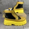 British Style Brogue Ankle Boots New Design Thick Soled Motorcycle Boots Side Zipper Men Shoes Bota Masculina Platform Boots 3C - Image 5