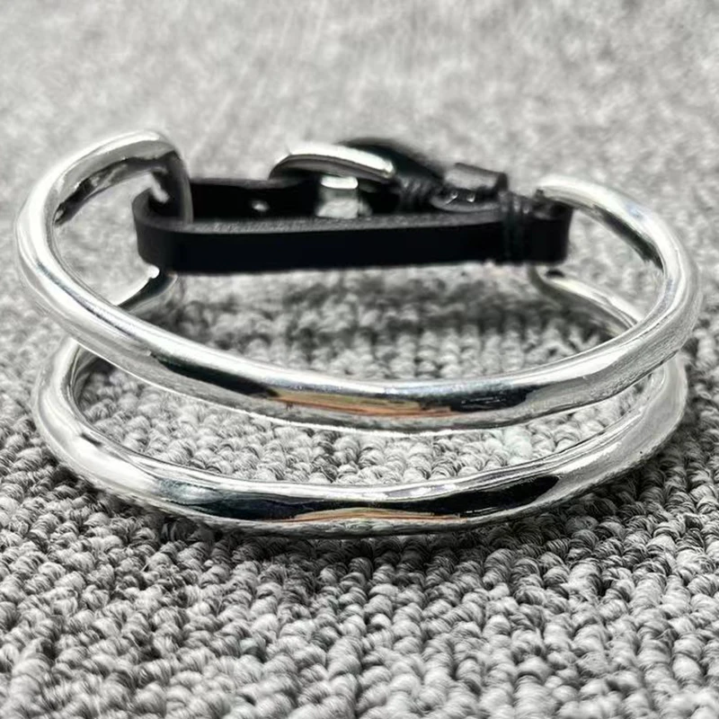 High quality exquisite fashion electroplating 925 silver color luxury uno de 50 bracelet jewelry gifts