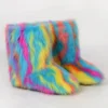 Winter Shoe Women's Winter Fluffy Faux Fox Fur Boots Woman Plush Warm Snow Boots Luxury Footwear Girls' Furry Fur Bottes Fashion - Image 5