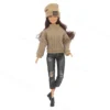 1set Doll Clothes Outfit Trousers Fashion Coat Hats Top Pants Clothing For Barbie Doll Clothes Doll Accessories Girl`s Toy Gifts - Image 5