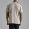 Streetwear Mens Knit Shirts Vintage Turn-down Collar Buttoned Knitted Cardigan Men Tops Summer Stylish Jacquard Knitting Shirt - Image 5