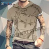 One Piece Men Clothing Men's Hooded T-Shirt Fashion 2022 Hip Hop Anime Streetwear Piece Monkey D Luffy Oversized New Y2k 3XL - Image 2