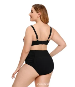 Plus Size Push Up Bikini Sets for Women 2022 Fashion Printing High Waist Bathing Suit Two Pieces Big Size Beachwear Swimsuit - Image 4