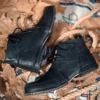2022 Fashion Men's Shoes Basic Lace-up Vintage Baroque Boots Ankle boots Male Retro Casual Shoes Plus Size 39-48 Boots For Men - Image 8