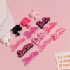 5Pcs Barbie Alphabet English Resin Accessories Anime Kawiai Mini Cream Glue Diy Decoration Handmade Homemade Materials Toy Gifts - Image 3