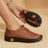 Sneakers Women Shoes Flat Loafers Leather Mom Shoes for Women Comfortable Slip on Soft Casual Platform Shoes Zapatos De Mujer - Image 6