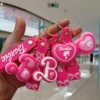 Fashion Cute Barbie High Heels Sign Cartoon Keychain Accessories Small Schoolbag Pendant Toy for Girl Collection Decoration Gift - Image 2