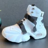 New Arrival Men Fashion Casual Metal Ankle Riding Boots Spring Autumn Luxury Designer Youth Trending High Top Chunky Sneakers - Image 4