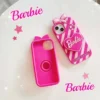 Fashion Barbie Love Bracket Function Phone Case For iPhone 15 14 13 12 11 Pro Max Finger Ring Holder Soft Silicone Coque Fundas - Image 5