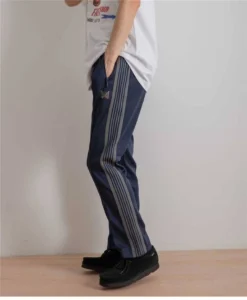 New AWGE Needles Sweatpants Men Women 1:1 Best Quality Embroidered Butterfly Stripe Needles Pants Trousers - Image 6