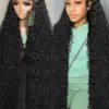 HD Water Wave 13x6 Lace Front Wig 13x4 Deep Wave Frontal Wigs 5x5 Glueless Wigs Ready Transparent 40 Inch Curly Human Hair Wig