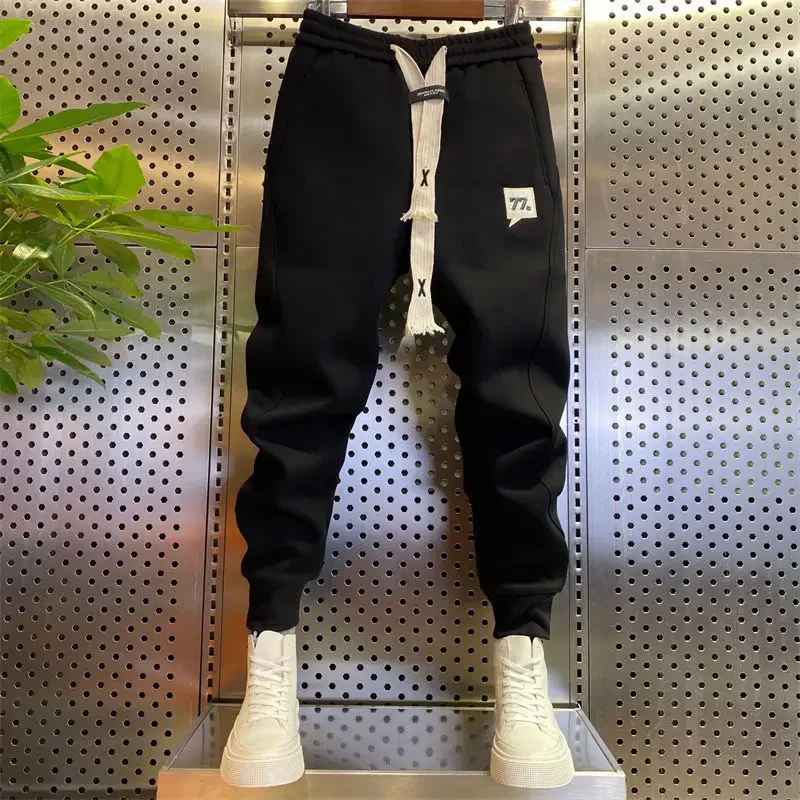 High Quality Jogger Pants Number Secondary Brand Men Pant Solid Color Casual Sweatpants Harem Trousers