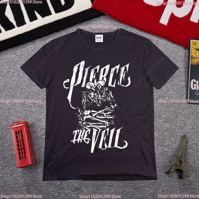 2024 Pierce the Veil Rock Band Funny T-shirt summer top female mens tshirt Aesthetic clothing Women's summer tops