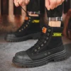 Winter Men Snow Boots Warm Fur Shoes Mixed Color Design Soft High Quality Comfortable Casual Outdoor Shoes For Male - Image 3