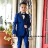 Royal Blue Boy Suit 2 Piece Wedding Tuxedo Party Dress Formal Blazer Pant Suit Kids Fashion Clothes Child Jacket - Image 5