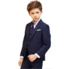 Spring Big Boys Top Quality Plaid Wedding Suit Teenager Kid Formal Tuxedo Bowtie Dress Children Blazer Party Performance Costume - Image 3