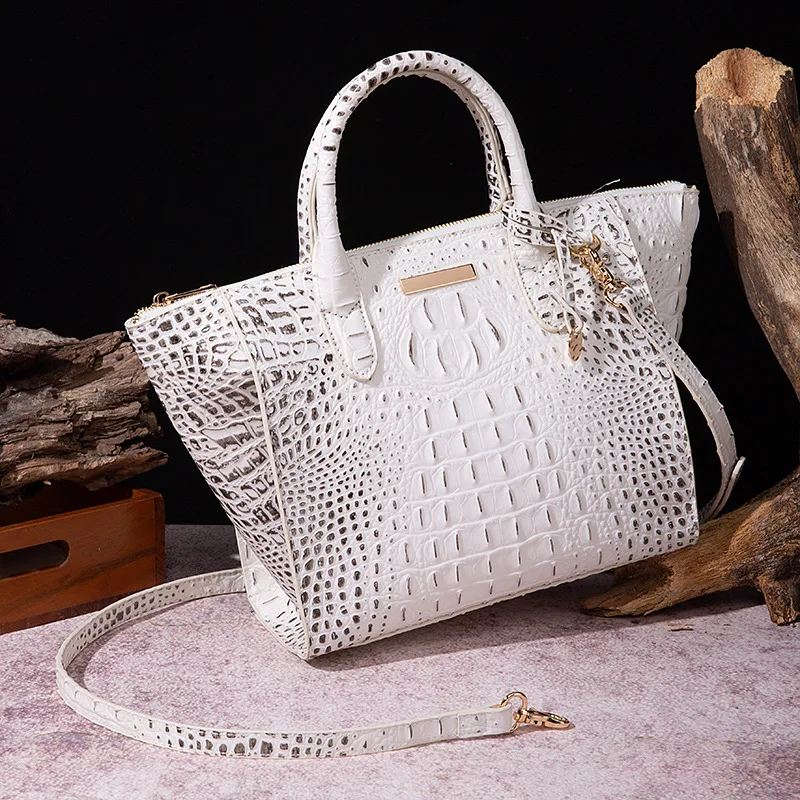 Crocodile Pattern 2024 Designer luxury New Mother Bag leather light luxury Women's Bag Luxurious handbag designer bag for women