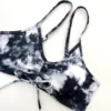 6 Colors Women Bikini 3 Piece Set Tie-dye Art Printing Sexy High Waisted Ruched Swimsuit Long Sleeved Cover Up 2024 Beachwear - Image 3