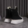 Rmk Owews Men Women High-top Platform Boots Canvas Lace-up Casual Sneakers Unisex Black Luxury Rick Designer Ankle Boots - Image 6