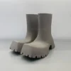 New Fashion Square Toe Thick Sole Rain Boots for Men and Women Anti-Slip Waterproof Work Wear Boots Brand Design Couple Shoes - Image 2