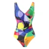 Swimsuit Women 2024 One Piece Swimwear Fruit Printed Backless Swimsuit Bathing Swimming Suit Cover up Female Beachwear Bodysuit - Image 5