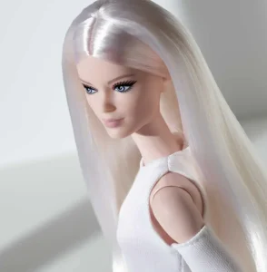 Original Mattel Barbie Signature Dolls Looks Tall Blonde White Dress Platform Boots Bjd Toys for Girls Collection Birthday Gift - Image 5