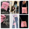 Y2K Vintage Korean Small Chain Shoulder Bag Flap Clutch Purse Handbags Pink PU Leather Gothic Cross Girls Crossbody Ladies Bags - Image 6