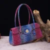 New Fashion Women's Crocodile Pattern Chain Shoulder Bags Handbags 2024 Luxury Chic Underarm Bags Clutch Blue Green Armpit Bags - Image 5