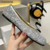 2024 Luxury Designer Leather Loafers Casual Split Toe high quality Summer Ballet Flats Women Walking Shoes - Image 4