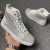 men fashion flats platform boots brand designer rhinestone rivets shoes party nightclub dress original leather ankle botas mans - Image 3