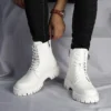 Men's English Style Thick Sole Design Men Boots Luxury High End Top Layer Leather Brand Famous Chelsea High Quality Casual Boots - Image 3