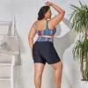 4XL Plus Size Bikinis Sets Women 2022 Fashion Colorful Print Two Pieces Bathing Suit High Waist Largest Beach Swimsuit - Image 5