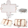 2024 Fashion Large PU Folding Suit Storage Bag Women High Capacity Luggage Handbag Travel Sport Outdoor Multi Function Organizer - Image 3