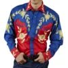Top Men's Shirt Western Tribal Ethnic Style Designer Design Rose High Quality Luxury Men Sports Leisure Outdoor Party 2023 New - Image 4