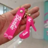 Fashion Cute Barbie High Heels Sign Cartoon Keychain Accessories Small Schoolbag Pendant Toy for Girl Collection Decoration Gift - Image 5
