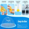 100cm Inflatable Water Spray Mat Children Game Play Summer Lawn Mats Kids Outdoor Splash Mat For Pool Games Toy Sprinkle Mat - Image 2