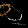 Natural freshwater pearl necklace shaped 100% pearl jewelry gift necklace female niche new fashion simple necklace - Image 5
