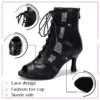 Women's Shoes For Dancing Ladies Ballroom Latin Dance Shoes Girls Black Tango Modern Salsa Boots Wedding Shoes Lady High Heels - Image 5