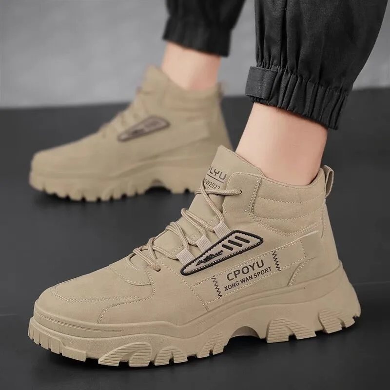 Designer Classic Men Desert Boots Outdoor Non Slip Waterproof Hiking Shoes Men Ankle Boot Military Combat Boot Botas Hombre Plus