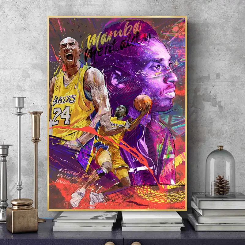 Graffiti Art Basketball Player Star Canvas Painting Modern Poster Prints Boy Bedroom Wall Art Pictures for Home Room Decor
