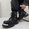 New Original Style Men's Platform Boots Fashion Height Increasing Leather Boots Men Designer Derby Shoes Street Men Chunky Boots - Image 4