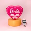 Kawaii Barbie Coin Purse Pink Heart Shape Silicone Wallet Bags Accessories Shoulder Strap Kids Girls Toys for Children Gift - Image 2