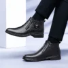 Genuine Leather Autumn Winter Business Dress Snow Boots Men's Office Ankle Formal Boots for Men Designer Casual Shoes Sneakers - Image 3