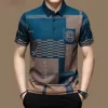 Men's Polo Shirt Business Casual Summer Short Sleeves Tops Pattern Print Button T Shirt Loose Clothes Fashion Polo T Shirt - Image 6